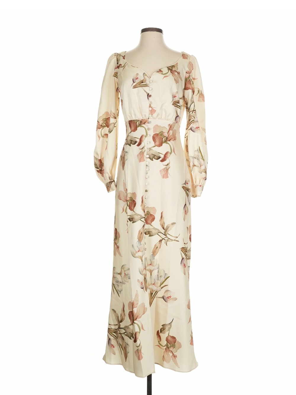 Sachin + Babi Amy Floral Satin Maxi Dress